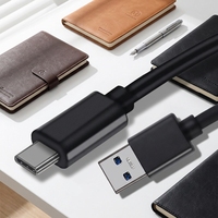Kabel Data USB3.0 Tipe-C ke USB-A dengan Pengisian Cepat 3A dan Transfer Data untuk Ponsel