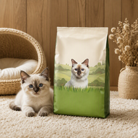 Nourriture pour chats adultes stérilisés, nourriture sèche finement préparée, poulet frais, recette sans céréales, sac refermable de 3 kg, qualité alimentaire