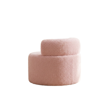 Canapé gonflable minimaliste une place, recouvert de velours, avec rembourrage en éponge compressée, idéal pour appartement, centre commercial, hôtel