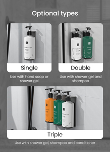 <span class=keywords><strong>Dispenser</strong></span> <span class=keywords><strong>per</strong></span> Shampoo e Balsamo da <span class=keywords><strong>Doccia</strong></span>, <span class=keywords><strong>Dispenser</strong></span> di <span class=keywords><strong>Sapone</strong></span> Bloccabile da Parete, Set <span class=keywords><strong>Dispenser</strong></span> <span class=keywords><strong>per</strong></span> Bagnoschiuma da Bagno, <span class=keywords><strong>per</strong></span> Hotel - Product Image 3