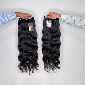 Paquets de cheveux humains droits à double vague de corps brut 0Raw Straight curly Temple hair vendeur brésilienne paquets de cheveux bruts - Product Image 1
