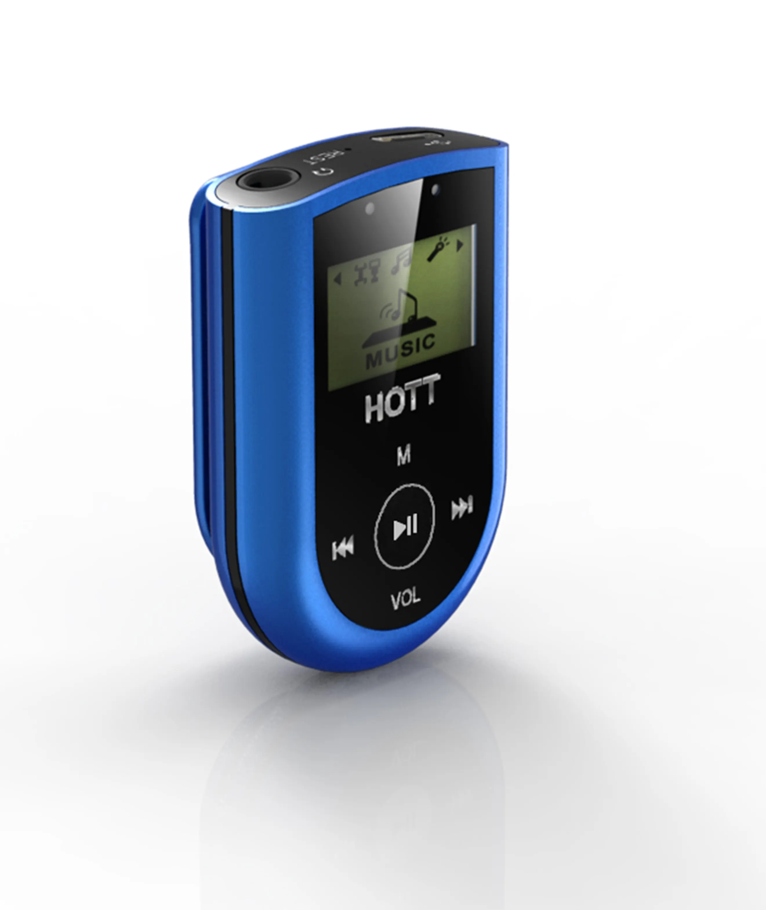 Mini Klip MP3 Player dengan Layar LCD, Hadiah Promosi MP3 Player Yang Musik