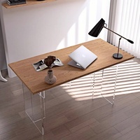 Nouveau bureau et chaise acryliques rectangulaires modernes de conception pour l'usage d'hôtel et de restaurant