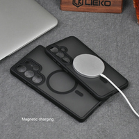Nouvelle coque de téléphone hybride Armor Pro pour Samsung S25 Ultra/S25 Plus PC + coque de téléphone robuste enduite de caoutchouc mat givré translucide