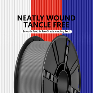 KELEIDI 3D-Drucker PLA+ Verbrauchsmaterial Grau Hochfestes FDM-Material 1,75mm Flach und Glatt Verdrahtbar 1kg Nettogewicht - Product Image 4