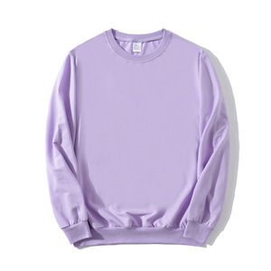 Crew Neck Sweatshirt Thin Polyester Cotton Unisex Casual Wear Sports Loose Fit With Label Size L - Product Image 3