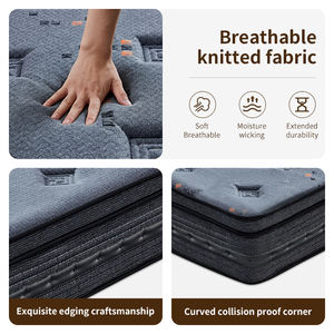 Colchón Moderno Acolchado, Ecológico, Transpirable, Suave y Duradero, de Tamaño Personalizado, para Hospital, 450g/m² Algodón Gris, en Caja - Product Image 2