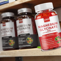 Gummies de glycinate de magnésium OEM/ODM sans sucre pour femmes et hommes – Complexe de vitamines et supplément de magnésium, malate de potassium pour améliorer la santé