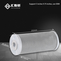 Charbon actif compressé CTO 10 * 4,5 pouces, adapté à la filtration de l'eau domestique