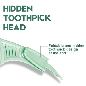 Filo Interdentale Pieghevole Multifunzionale con Stuzzicadenti Nascosto 2 in 1, Produttore di Filo Interdentale con Marchio Privato - Product Image 3