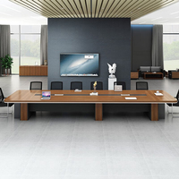 Meubles de bureau modernes, table de conférence en bois de luxe, table de réunion de haute qualité pour salle de réunion d'entreprise haut de gamme
