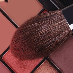 แปรงแต่งหน้าแต่งโลโก้ชุดคอสมิกแปรงขนทองแดงธรรมชาติด้ามจับสีไม้จริง - Product Image 6