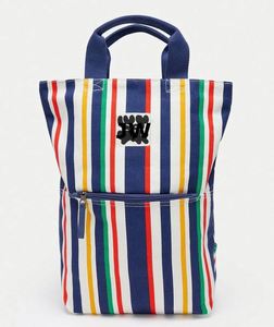Women's 2025 Feminine <b>Backpack</b> Waterproof and Anti-Theft Fashionable Soft <b>Canvas</b> Bag for Daily Travel for Spring Rainbows - Product Image 1