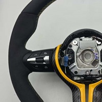Volant en fibre de carbone en forme de D personnalisé en gros pour BMW F10 F20 F30 F32 F80 F82 M3 M4 M5 M6 E90 X5 X6