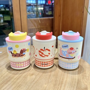 Botella de agua para niños, Taza Termo al vacío de bebida doble de acero inoxidable 316, práctica pajita, práctica taza de café para perro <span class=keywords><strong>salchicha</strong></span>, Color alto - Product Image 6
