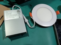 Plafonnier LED encastré rond ETL 9W 12W 15W 18W 24W 4/6/7/9/12 pouces, fin et intégré