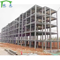 Bâtiments commerciaux et bureaux préfabriqués multi-étages en structure acier légère à faible coût, personnalisés, marque JY-STEEL, garantie 1 an