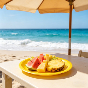 Hechos de cartón de alta calidad, 17 cm, 8 platos amarillos, kits de artículos desechables para fiestas. - Product Image 5