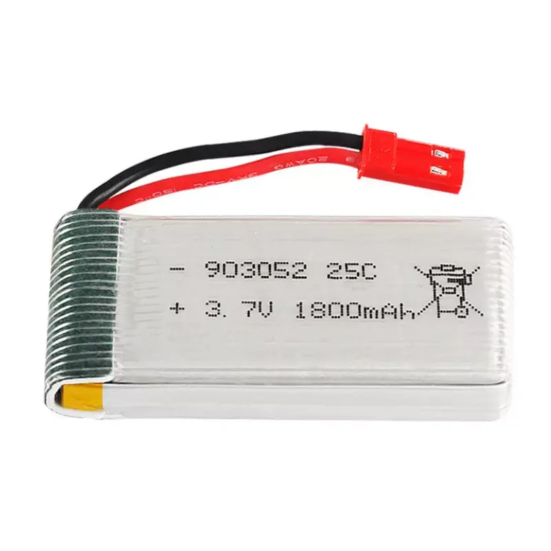 25C 903052 3.7V 1800mAh lipo RC helicopter battery for HQ898B H11D H11 quadcopter drone KY601S SYMA X5SW X5 M18 H5P
