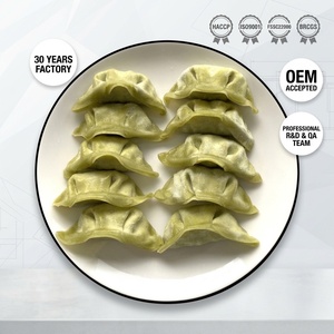 Snack tradizionali cinesi riscaldati alimenti istantanei all'ingrosso salute marketing pelle verde congelata gnocchi al vapore <span class=keywords><strong>gyoza</strong></span> - Product Image 1