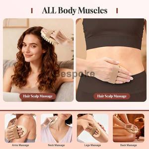 Cepillo de Masaje de Madera Natural con Logotipo Personalizado, Agarre Ergonómico, Peine Masajeador para Cuero Cabelludo, Relajación Corporal, Cepillo para el Cabello - Product Image 5