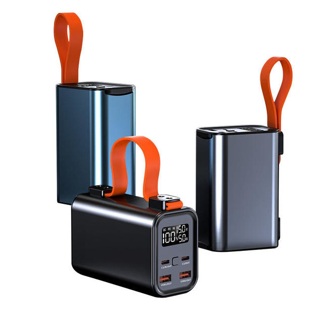 Hot Selling PD100w Fast Charge Notebook 30000mah Power Bank Outdoor Camping Lamp High Power Mobile Power Bank 50000mah