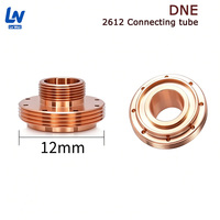 Nouvelles pièces de rechange pour découpeuse laser à fibre DNE : Cylindre d'entrée d'air QT90, Pièces anti-collision, Pièce de sortie d'air, Pièce en cuivre LVWEI