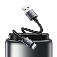Kabel Pengisi Daya USAMS Terbaru Ready Stock Al-Alloy Tipe C 3A Fast Charger Kabel Usb C untuk Samsung Huawei iPhone