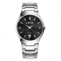 Montre de couple OEM ODM LSVTR, style antique, sport, verre, étanche, calendrier, mécanique de luxe, acier inoxydable 38mm, vente chaude