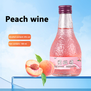 Vino alla Pesca Succosa 6% Alc Leggero e Fruttato Design Personalizzato della Bottiglia Basso MOQ Campione Gratuito per Ordini all'Ingrosso - Product Image 2