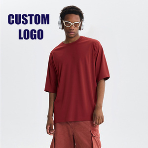 Fabricante de camisetas, camiseta de algodón lisa para hombre, impresión personalizada con logotipo, camiseta lisa para hombre, camiseta para hombre al por mayor. - Product Image 2