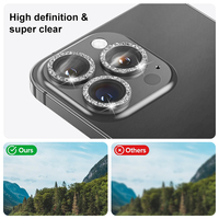 Offres Spéciales 2024 Eagle Eye Lens Film protecteur pour iPhone 15 Pro max Lunettes trempées Protecteur d'objectifs d'appareil photo pour iPhone 16
