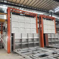 Horno de Envejecimiento con Carro YZ-AO-T9 de 9 Carros, 55KW, 19T, Multicombustible, Tratamiento Térmico T9