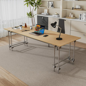 Bauhaus Style Birch <b>Desk</b> 160Cm Industrial Office <b>Computer</b> Workbench - Product Image 4