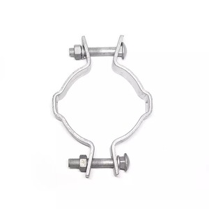 Banda de acero doblemente doblada Quan Pham de 8 pulgadas - 8-5/8 pulgadas, galvanizada en caliente según ASTM A-153, dos mitades de banda de acero de 1/4" x 1-1/2" - Product Image 1