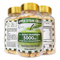 Produk Kecantikan Sel Induk Apel Glutathione Vitamin C Label Pribadi untuk Dewasa Anti-penuaan Pemutih Kulit Regenerasi Sel