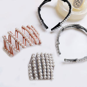 لؤلؤ محمول للسفر قابل للطي صغير للصيف طوق شعر صغير غير قابل للسحب مانع الانزلاق جذاب أنيق ديديماماس مزاجه - Product Image 1