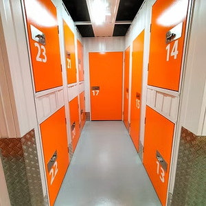 Unité de stockage autonome préfabriquée à faible coût en acier antirouille, isolée, avec casier d'accès doté d'une serrure électronique et d'une serrure à clé - Product Image 6