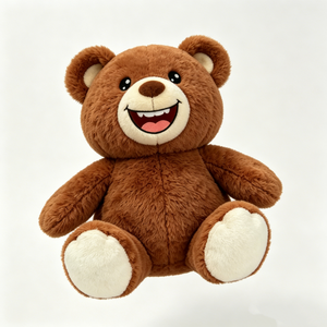Customized Brown teddy <b>bear</b> plush toy, <b>Cute</b> smiling teddy <b>bear</b> stuffed animal, Soft brown <b>bear</b> plush,Classic brown <b>bear</b> stuffed - Product Image 5
