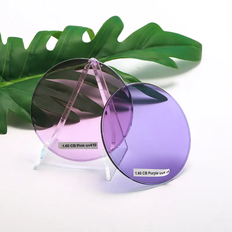 MAAT 1.60 CB photo purple UV410 photochromic glass lenses optical lens