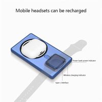 Banques d'alimentation sans fil magnétiques chaudes 5000mah Powerbank Mini batterie magnétique arrière Ultra mince batterie externe pour i Phone Watch 2023 nouveau