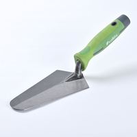 Truelle de maçonnerie en acier au carbone avec manche en bois de qualité DIY, 7 pouces, poignée ergonomique, bords carrés, pour le béton