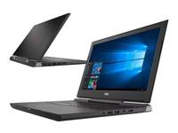 Ordinateur portable Dell Gaming 15,6 pouces, processeur Core I7-7700HQ, RAM 8 Go, SSD 128 Go + 1 To HDD, RTX 1060 (6 Go)
