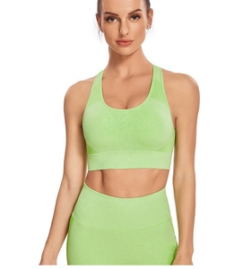 Tenues de yoga sans couture pour femmes Activewear 2 pièces entraînement haut court à manches courtes avec ensembles de shorts de course taille haute - Product Image 5