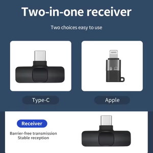 K8 Chuyên Nghiệp Ve Áo Không Dây <span class=keywords><strong>Microphone</strong></span> Loại C Studio Chơi Game Lavalier Mic Cho Phát Sóng Trực Tiếp Điện Thoại Di Động PC Máy Tính - Product Image 6