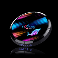 H96 MAX X3 Android 9.0 Boîte de TÉLÉVISION intelligente 4GB 32GB 64GB 128 GO Amlogic S905X3 2.4G 5G Wifi BT4.0 1000M 8K Media Google Play PK H96MAX