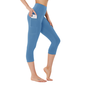 Leggings Deportivos de Cintura Alta para Mujer con Bolsillos Laterales, Pantalones de Yoga con Efecto Scrunch, Control de Abdomen y Estampado Tie-Dye, Elásticos en Cuatro Direcciones - Product Image 1