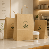 Portaplatos de Papel Kraft de Lujo con Asa Retorcida para Pizza y Sushi - Universal para Puestos de Comida Callejera, Eventos y Catering, Autoportante