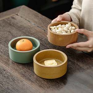 ชุดชามเซรามิกทำมือสไตล์วาบิซาบิสำหรับเสิร์ฟอาหารใช้ในบ้าน - Product Image 3