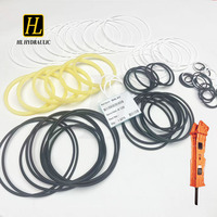 Kit de joints d'étanchéité pour brise-roche hydraulique H12X, kit de joints toriques anti-poussière et tampons pour pièces de réparation de marteaux